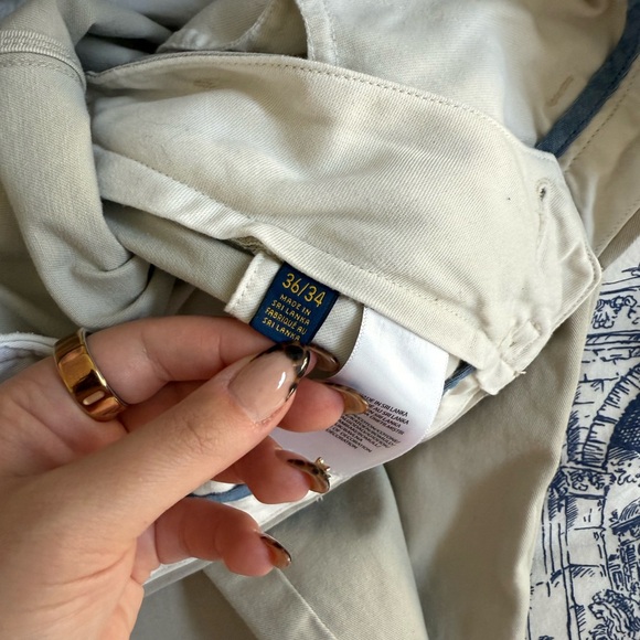 Polo Ralph Lauren Classic Fit Chinos Men's Tan Pants - Picture 6 of 8